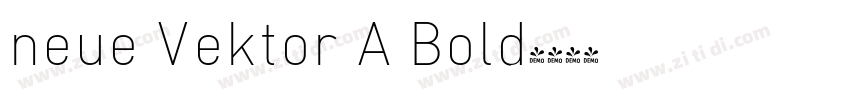 neue Vektor A Bold字体转换